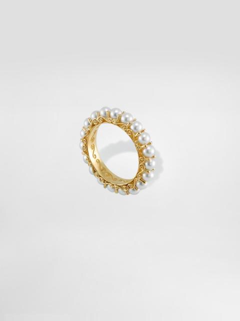 Pearl Earrings 18-carat yellow gold and pearls