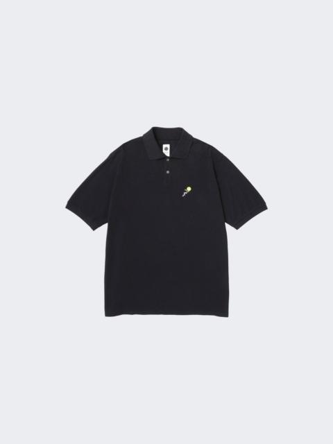 Short Sleeve Pique Polo Black