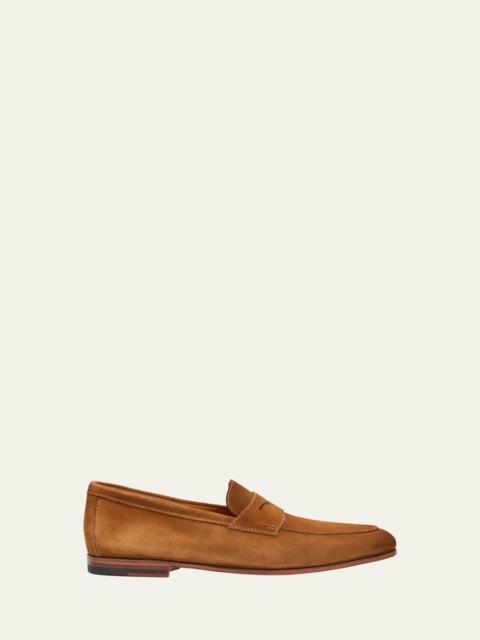 Men's Carlos Suede Penny Loafers