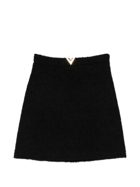 triangle-detail mini skirt