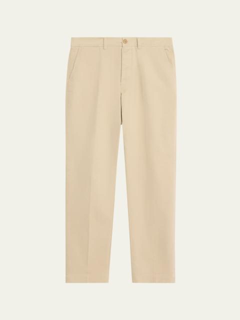 Men's Cotton Twill Straight Fit Five-Pocket Pants