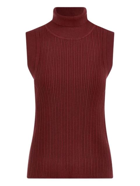 ribbed sleeveless top