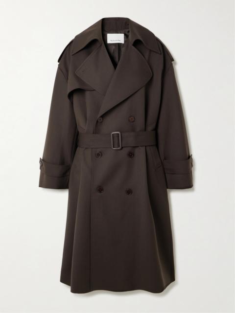 Dursey Double-breasted Belted Woven Trench Coat
