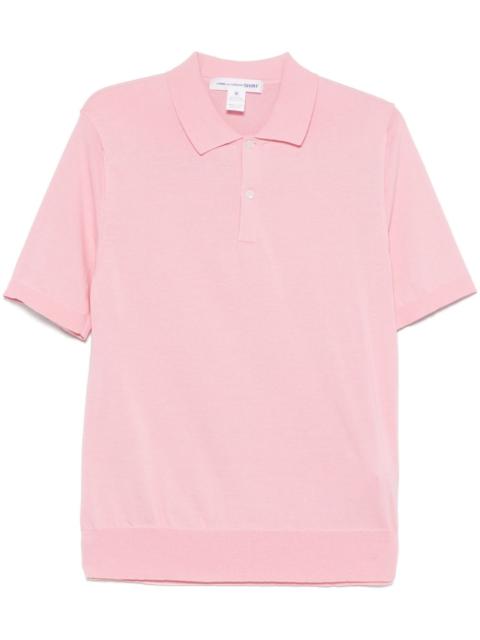 fine-knit polo shirt