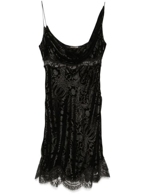 jacquard mini dress
