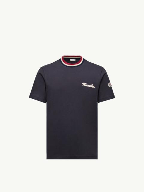 Embroidered Logo Cotton T-Shirt