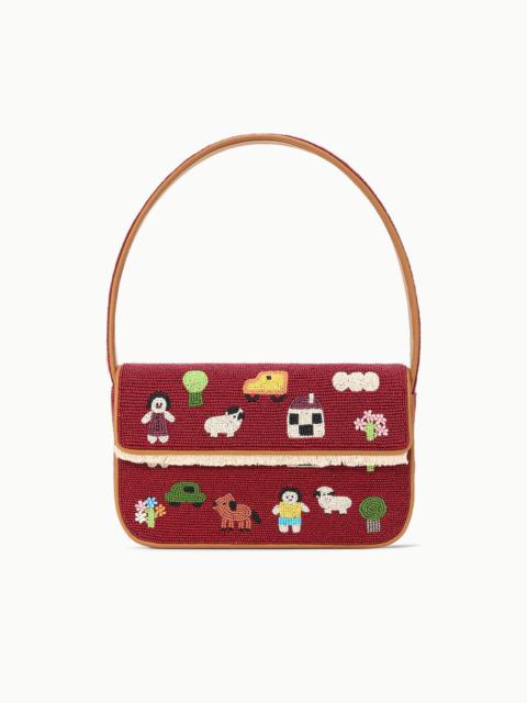 STAUD TOMMY BEADED BAG FOLK TOWN