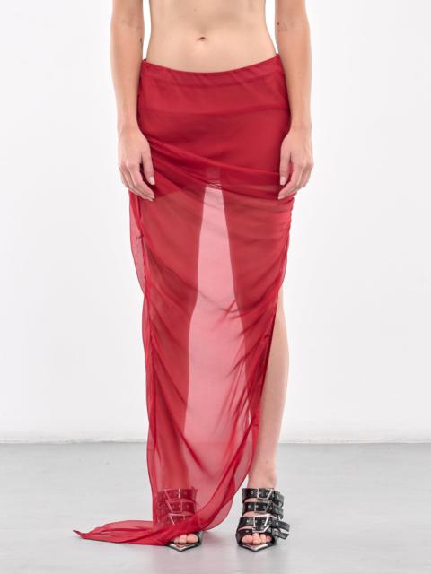 High Slit Midi Skirt