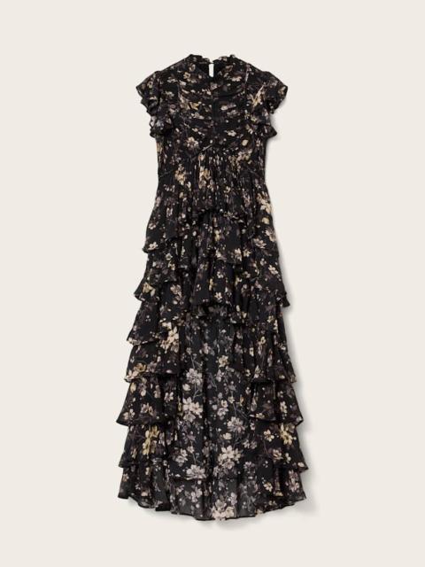 SHAELA FLORAL FRILL MAXI DRESS