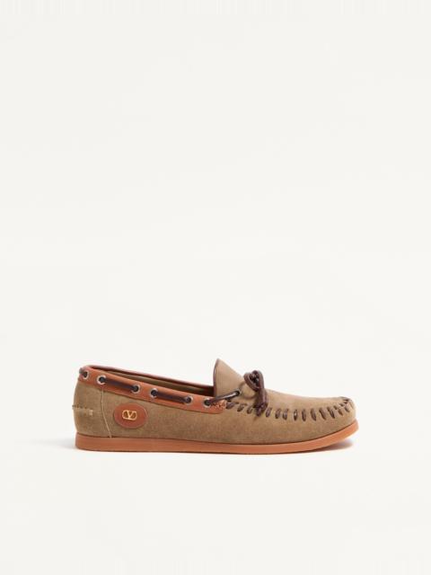 PALM AVENUE CRUST LEATHER BOAT SHOE