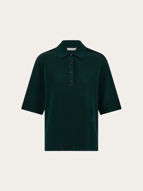 Knitted polo shirt
