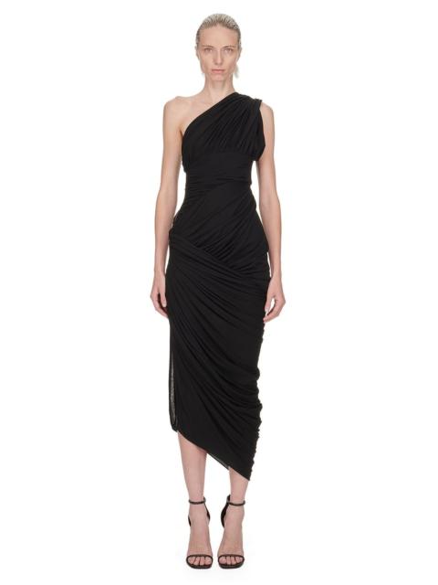 Lido Draped Midi Dress Black