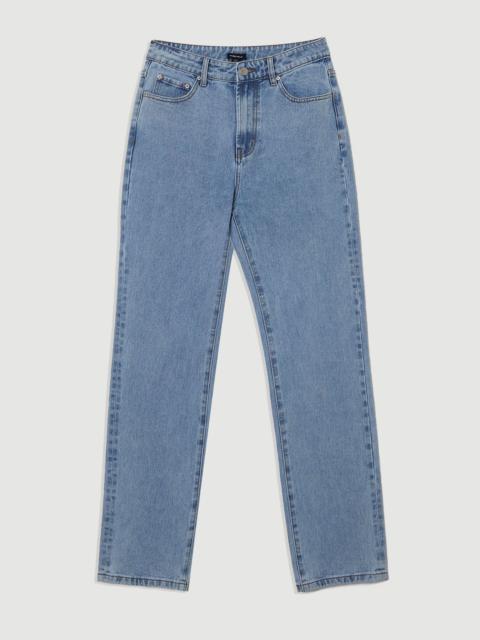 Rigid Denim  High Rise Straight Leg Jean