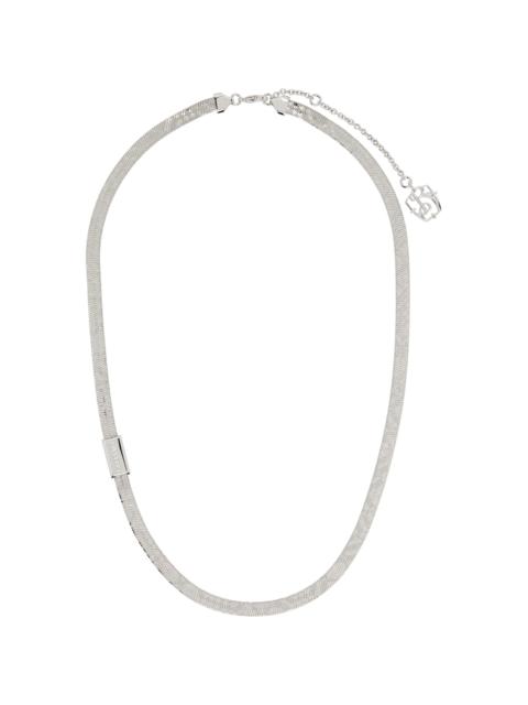 Engraved Check Necklace​