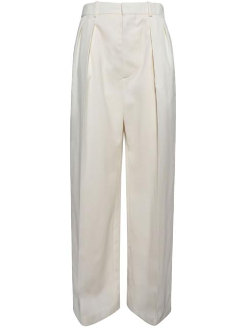low-rise tuxedo trousers