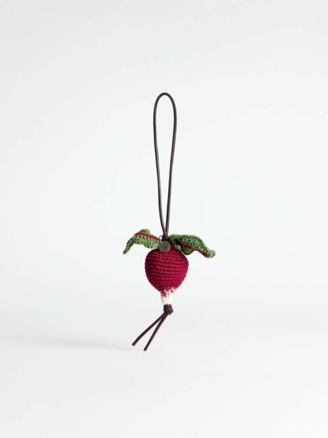 HAND-CROCHETED RADISH CHARM
