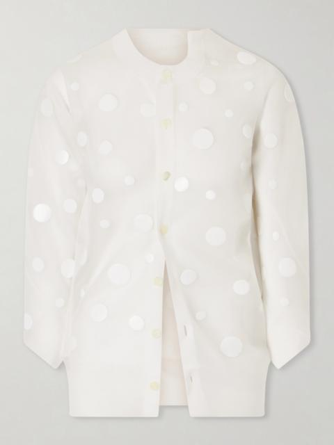 Polka-dot Knitted Cardigan