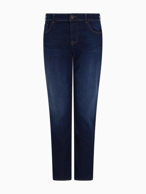 J36 MID-RISE, STRAIGHT-LEG, STRETCH-DENIM JEANS