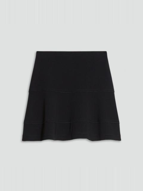 Tiered Flare Skirt in Admiral Crepe