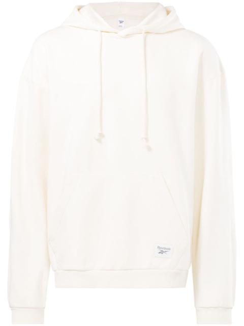 logo-patch pouch-pocket hoodie