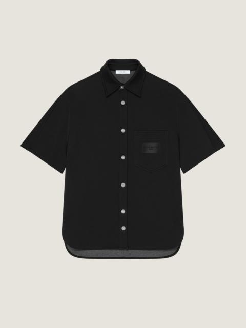 SHIRT IN SCUBA WITH GIVENCHY PARIS PATCH