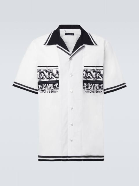 Majolica printed cotton shirt