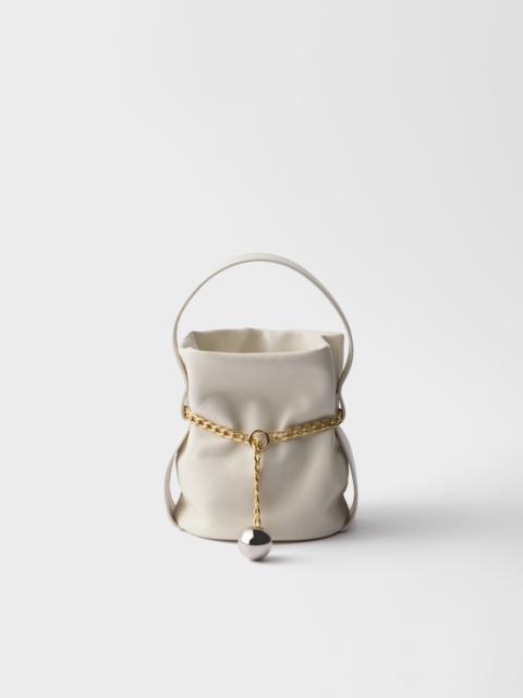 Petit Sac Noir nappa leather mini-bucket bag