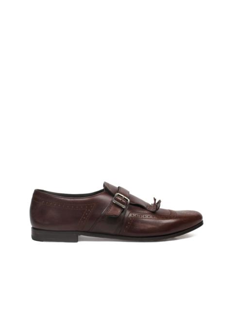 leather monk shoes