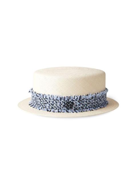 Auguste straw canotier hat