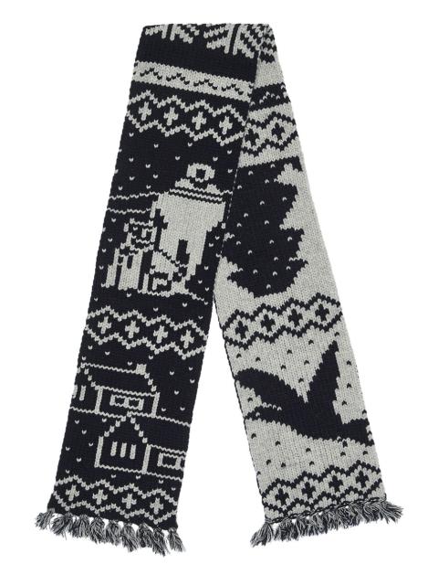 Muffler Jacquard Nordic Pattern Scarf