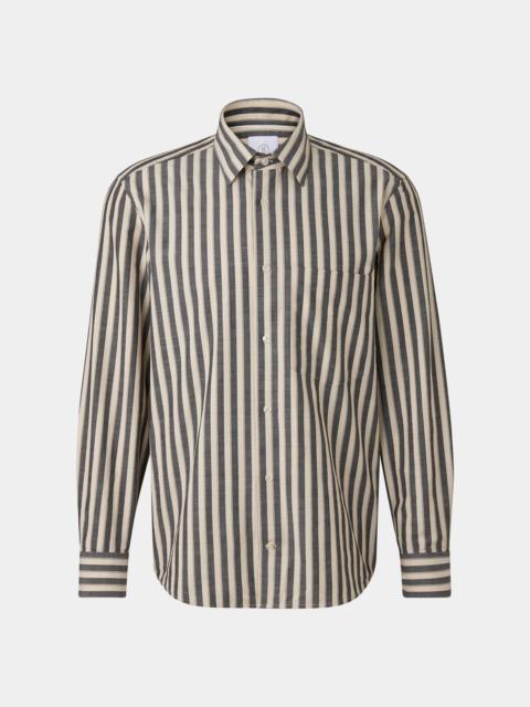 Shirt Heiko in Gray/Sand