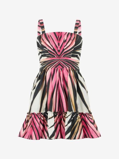 Dress With Ray Of Pink Print