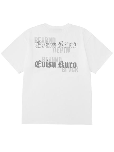 EVISUKURO Flocking and Plastisol Print Regular Fit T-shirt