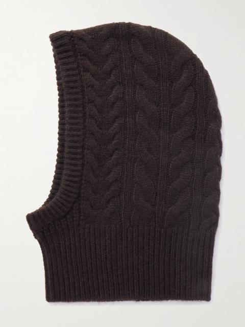 Ylda Cable-knit Cashmere Balaclava