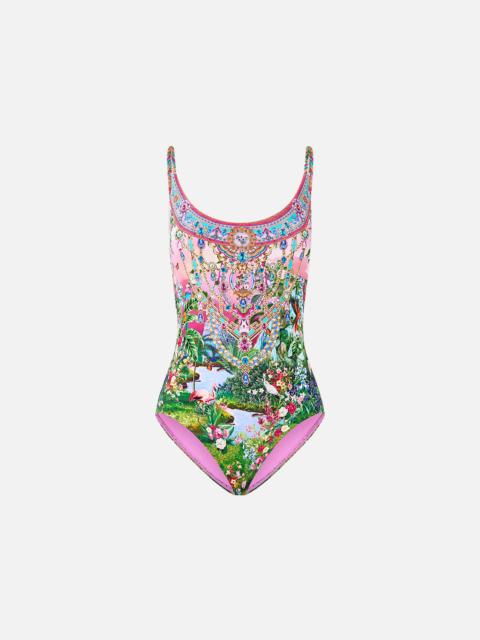 SCOOP NECK ONE PIECE WITH SCOOP BACK