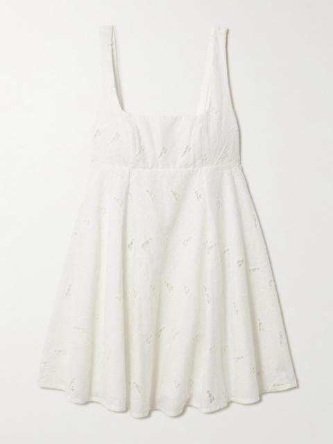 Lovis Broderie Anglaise Poplin Mini Dress