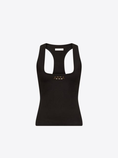 'AREA' NAMEPLATE RACERBACK TANK TOP