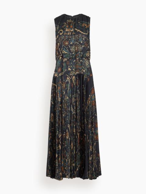 Floral Print Dress in Navy