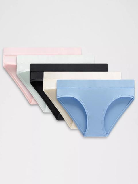 UnderEase Mid-Rise Bikini Underwear *5 Pack