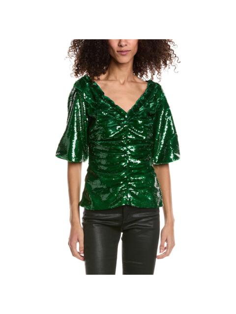 GANNI Sequin Blouse
