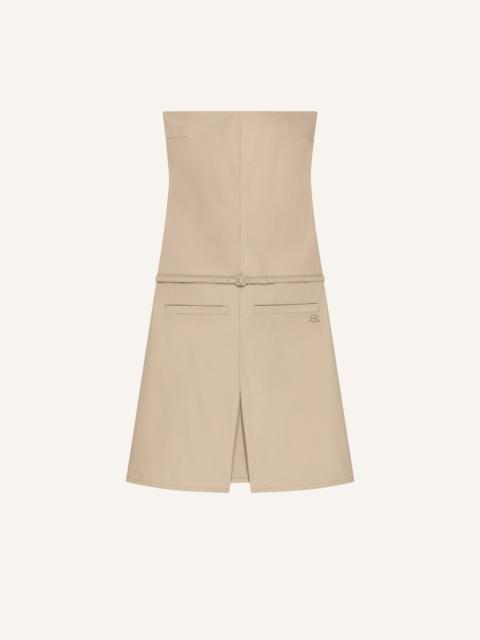 BELTED BUSTIER COTTON OVERALL