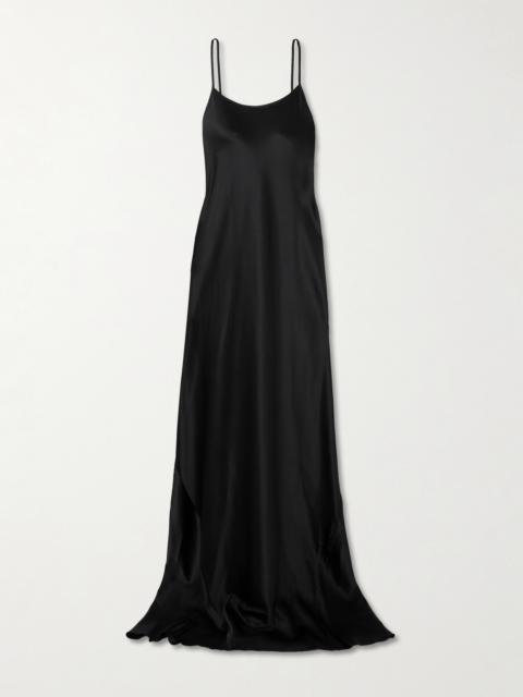 Eve Open-back Stretch-silk Maxi Dress