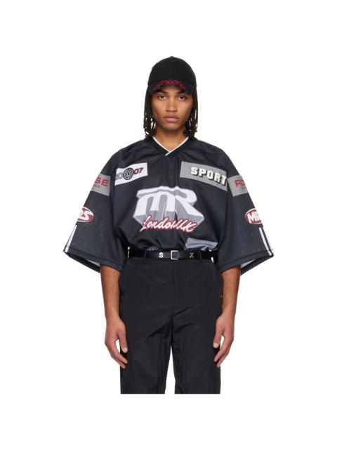 Gray Oversized Hockey T-shirt