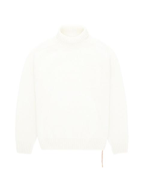 Mallory pocket ribbed turtleneck sweater