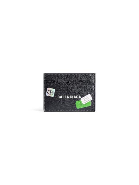 Men's Cash Card Holder in Black/multicolor