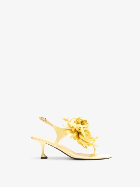 Tee Thong Flower Sandals in Satin