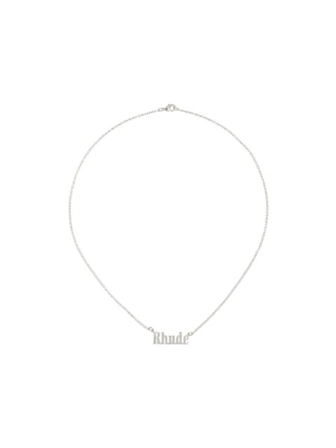 Silver Logo Necklace