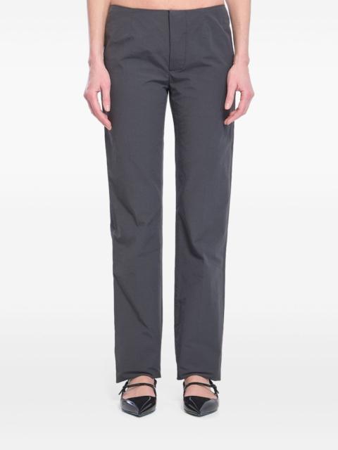 pintuck-detail trousers