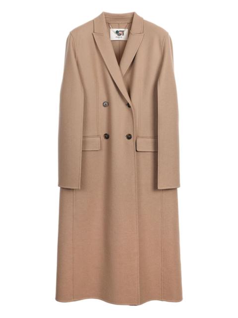 double-breasted tailored coat