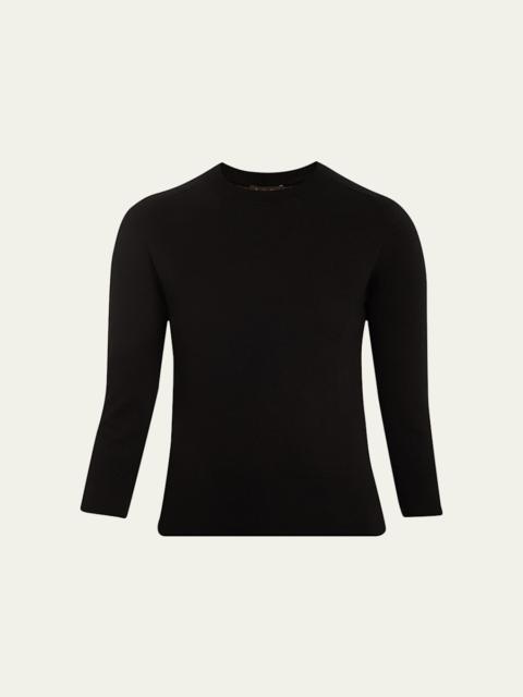 Girocollo Manica Neo Piuma Cashmere Sweater